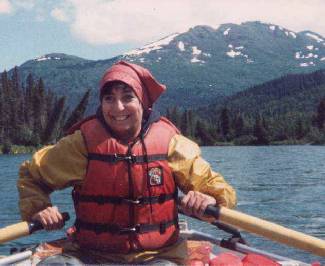 Mom rafting in Alaska